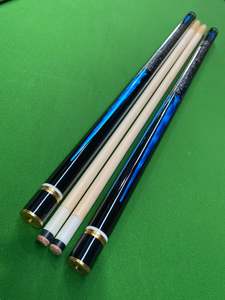 2 x Pool Cue 2 pce 20 0z - Deluxe 11mm Tip