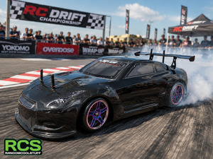 Rc Cars: RC Drift Car - Nissan GTR Godzilla Black Body. HSP, Brushed 7.2V OR Brushless 7.4v Lipo Battery  1/10 (Copy)