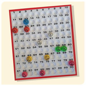 1-90 Ping Pong Ball Check Tray Ranford Bingo NZ