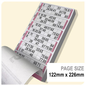Single Housie Tickets 6up x 1000 Ranford Bingo NZ
