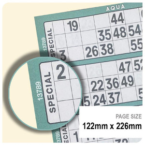 Products: Bordered Special Housie Tickets 6up x 1000 Ranford Bingo NZ