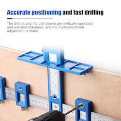 Household: Woodworking Drill Punch Locator Jig Drill Guide Cabinet Handle Knob Template Locator Hole Punch Tool for Woodworking Dropship