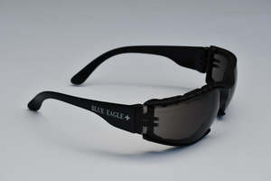 Safety Glasses: BLUE EAGLE Foam Padded safety spec