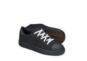 Work Boots: JOHN BULL VIPER Black nylon lace up shoe