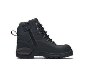 Work Boots: JOHN BULL CROW 2.0 Black Zip side boot