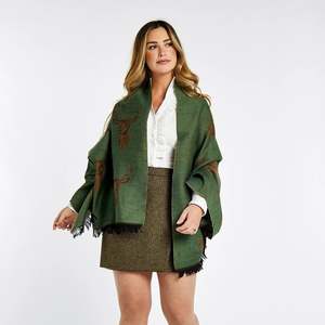 Dubarry: Heatherbell Tweed Stole - Dusky Green