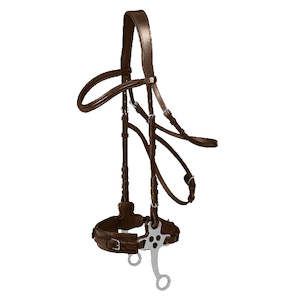 X-Line Hackamore Bridle - Brown