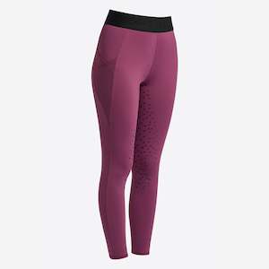 Clothing: Elastic Band Full Grip Leggings - Berry