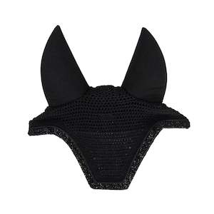 Saddlery And Tack: Wellington Fly Veil Soundless Glitter Stone - Black Full