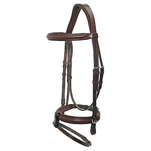 Shaped Raised Padded Bridle - Brown