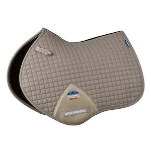 Saddlery And Tack: Prime Air-Tec Jump Shaped Saddle Pad - Natural Clay Large