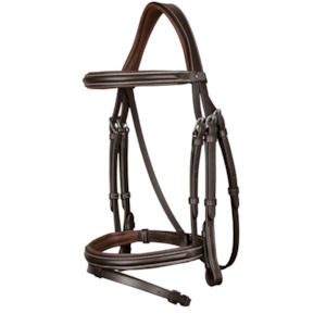 Working Flash Noseband Bridle - Brown