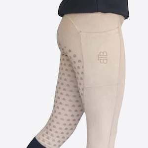 Beyond The Bit: Young Rider Tights - Beige
