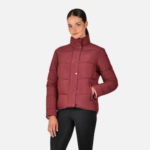 Dublin: All Warm Puffer Jacket - Cabernet