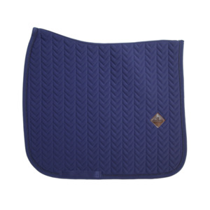 Horse: Fishbone Dressage Saddle Pad - Navy