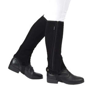 Rider: Easy-Care Half Chaps - Black
