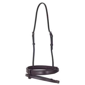 Flat Padded Hanoverian Noseband - Brown