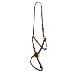 Bridles: Mexican Grakel Noseband - Brown