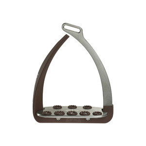 Veredus: Vita Stirrup - Steel 1 Silver/Brown