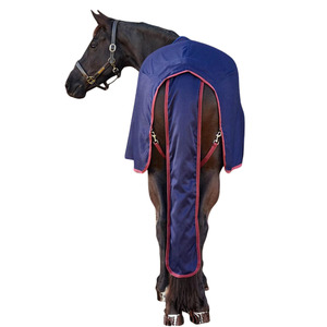 Rugs: Show Sheet Tail Bag - Navy/Burgundy