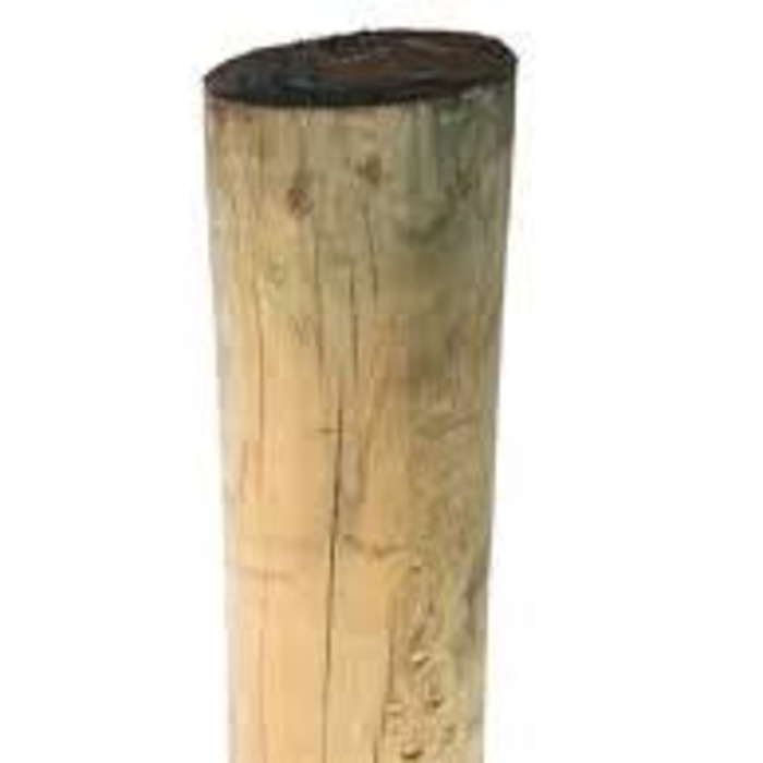 Roundwood: 2.7M STRAINER POST H4
