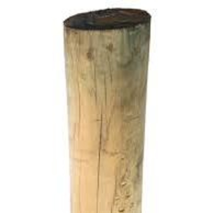 Roundwood: 2.4M H4 STRAINER POST H4
