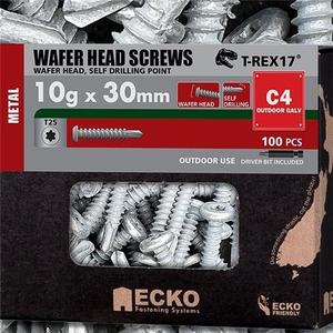 Screws: ECKO WAFER HEAD METAL GALV SCREW
