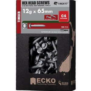 ECKO WOOD 5/16 HEX HEAD SCREW GALV NEO WASHER