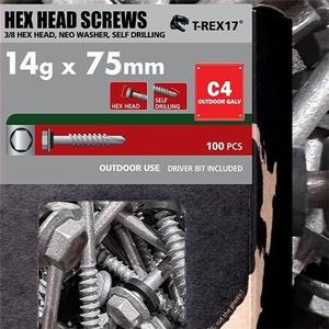 Screws: ECKO HEX HEAD NEO WASHER SELF DRILLING POINT GALV SCREW