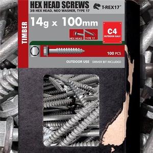 Screws: ECKO HEX HEAD SCREW NEO WASHER GALV