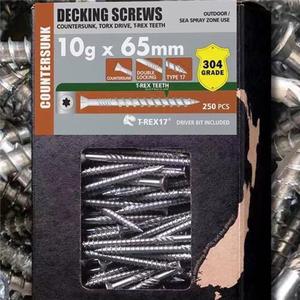 Screws: ECKO DECKING SCREWS 304 STAINLESS STEEL