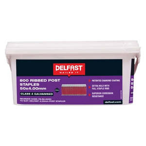 DELFAST GALV RIBBED POST STAPLES