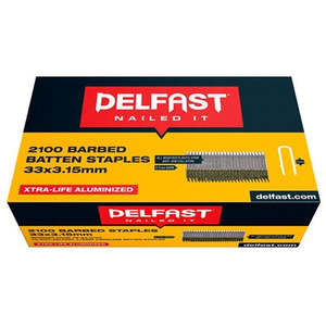 Fencing Hardware: DELFAST GALV BARBED FENCE PHEUMATIC BATTEN STAPLES