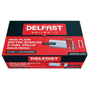 DELFAST GALV FENCE BATTEN STAPLES + FUEL PACK