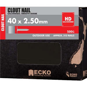 ECKO CLOUT GALV SMOOTH NAIL LOOSE