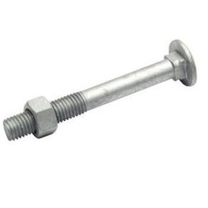 COACH BOLT & NUT GALV CL4.8