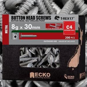 ECKO BUTTON HEAD METAL GALV SCREW