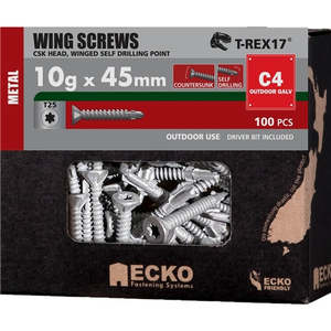 Screws: ECKO WINGED CSK HEAD DEEP DRILLING SCREW