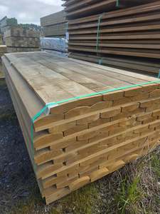 150x50 (140x42) Merch H4 MCA Edged Half Round Rails 78 x 3.0m
