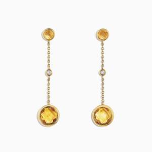 Vivian - Citrine Earrings
