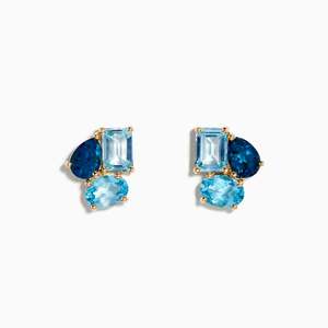 Earrings For Sale Jewellery Nz: Aubree - Blue Topaz Earrings
