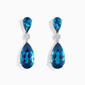 Earrings For Sale Jewellery Nz: Quinn - Blue Topaz Earrings