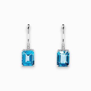 Eva - Blue Topaz Earrings