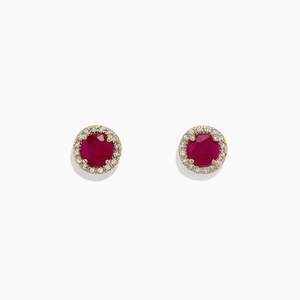 Ellie - Ruby Earrings