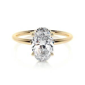 Oval Cut Diamond Nz: Oval Solitaire Diamond Engagement Ring