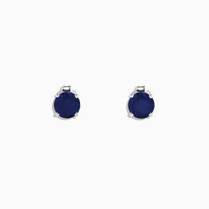 Diamond Stud Earrings: Poppy - Sapphire Earrings