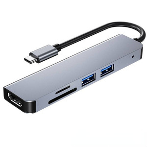 5 In 1 Network Docking Station Type-C Hub With 4K HDMI SD/TF Card Reader USB 3.0&hellip;