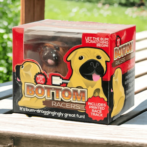 NOVELTY: CLOCKWORK BOTTOM RACING PUGS