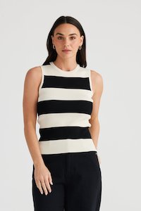 Brave True: TORI WIDE STRIPE TANK