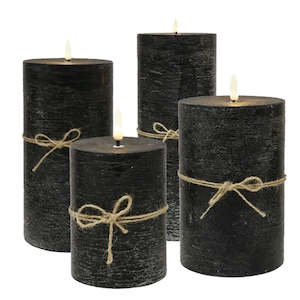 BLACK LED FLAMELESS CANDLES